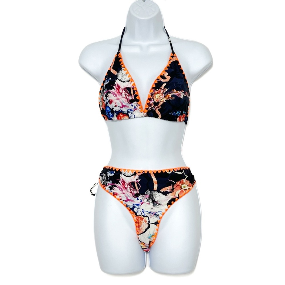RACHEL Rachel Roy 3 Pc Swim Set Bikini Swimsuit & Matching Coverup - Picture 5 of 13